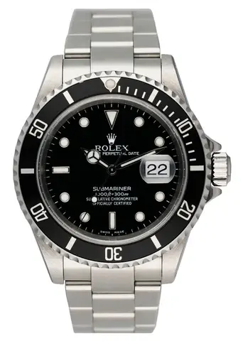 Rolex Submariner Date 16610 Mens Watch Box Papers