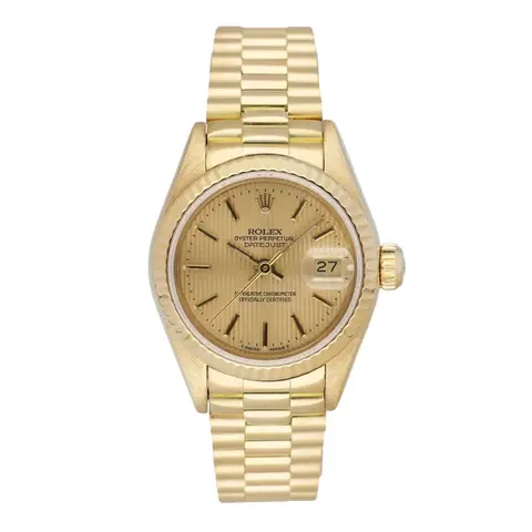 Rolex Datejust 69178 Champagne Dial 18K Yellow Gold Ladies Watch