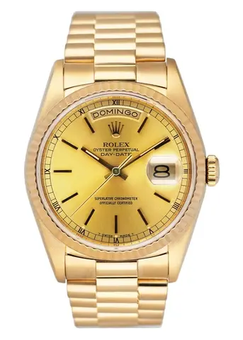 Rolex Day Date 18238 18K Yellow Gold Mens Watch