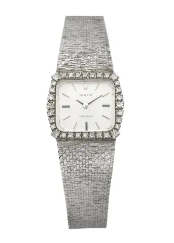Rolex Precision 2611 18K White Gold Vintage Ladies Watch