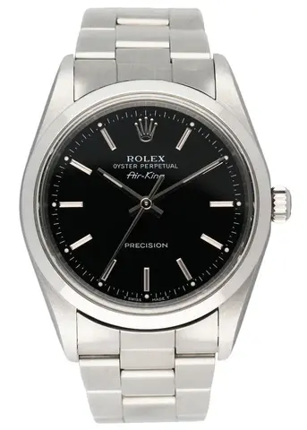 Rolex Air King Precision 14000 Black Dial Mens Watch