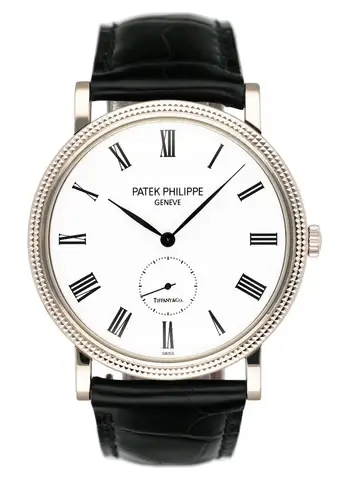 Patek Philippe Calatrava 5119G Tiffany & Co White Dial Mens Watch