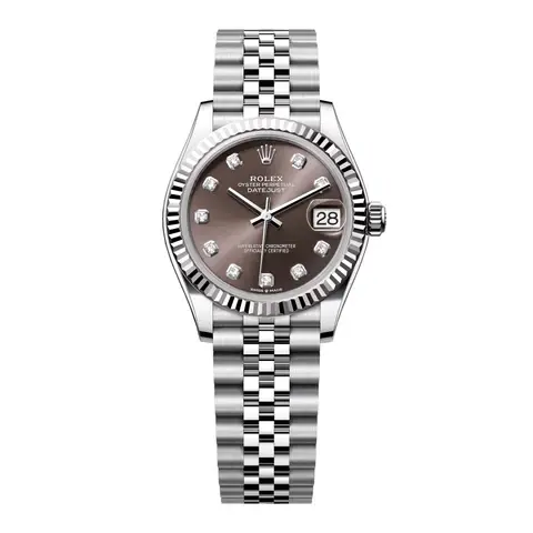 Rolex Datejust 278274 Diamond Grey Dial Ladies Watch Box Papers