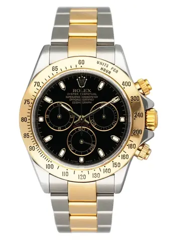 Rolex Daytona 116523 Black Dial Two-Tone Mens Watch
