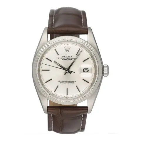 Rolex Datejust 1601 Silver Dial Stainless Steel Mens Watch