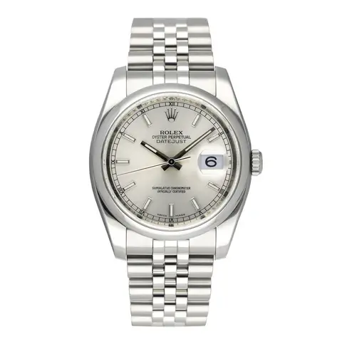 Rolex Datejust 116200 Silver Dial Stainless steel Mens Watch