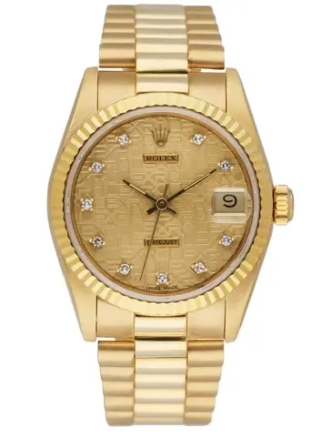 Rolex DateJust 68278 Diamond Anniversary Dial Ladies Watch