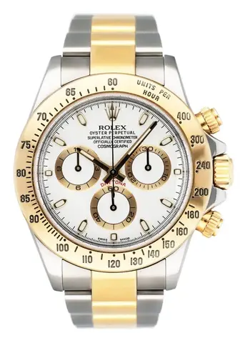 Rolex Daytona 116523 White Dial Two-Tone Mens Watch