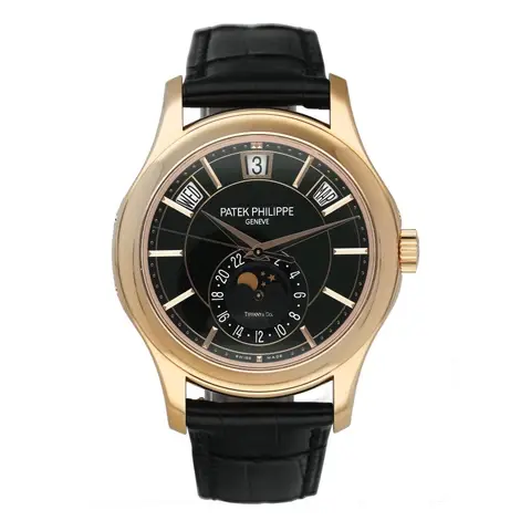 Patek Philippe Complications 5205R Tiffany & Co. Black Dial Mens Watch