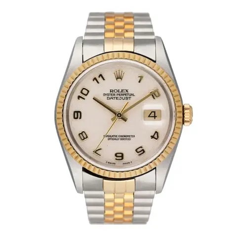 Rolex Datejust 16233 Anniversary Dial Mens Watch Box Papers