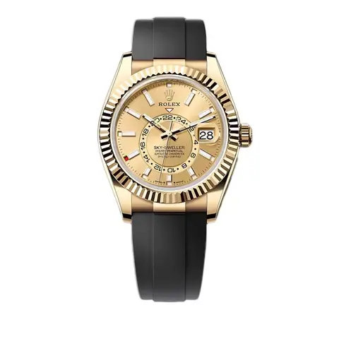 Rolex Sky-Dweller 336238 Champagne Dial Mens Watch Box Papers