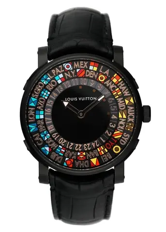 Louis Vuitton Escale Time Zone Q5D25 Japanese Limited Edition Mens Watch