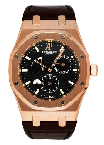 Audemars Piguet Royal Oak 26120OR Dual Time Black Dial Mens Watch