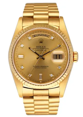 Rolex Day Date 18238 President Diamond Dial Mens Watch