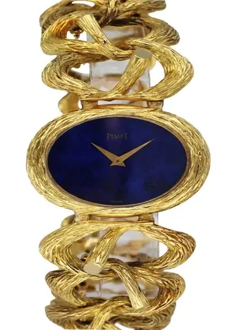 Piaget Esclave 9850 D 71 Lapis Lazuli Dial Ladies Watch