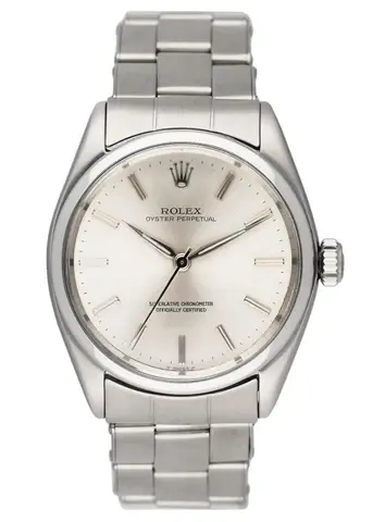 Rolex Air-King 5500 Silver Dial Mens Watch