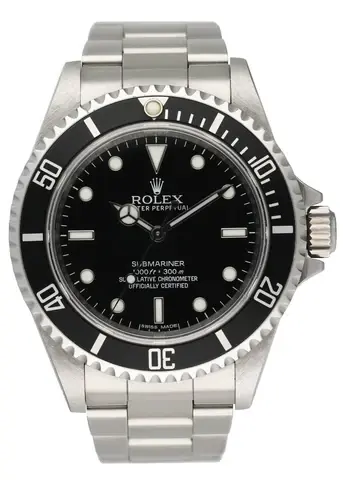 Rolex Submariner 14060M No Date Engraved Rehaut Mens Watch