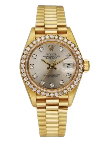Rolex Datejust 69138 Diamond Dial and Bezel Ladies Watch