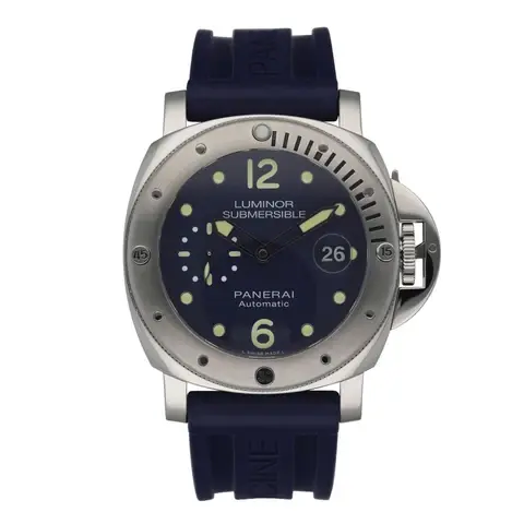 Panerai Submersible PAM00731 Blue Dial Mens Watch Box Papers
