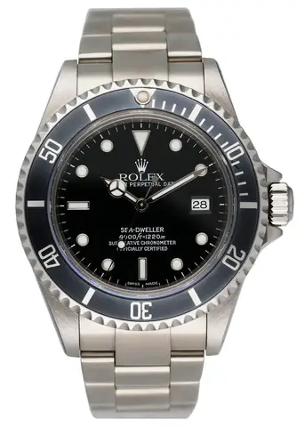 Rolex Sea-Dweller 16600 Blue Bezel Mens Watch