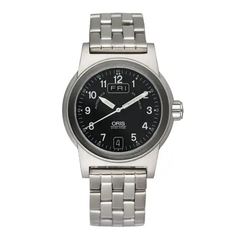 Oris BC3 Big Crown 7501 Day Date Black Dial Ladies Watch