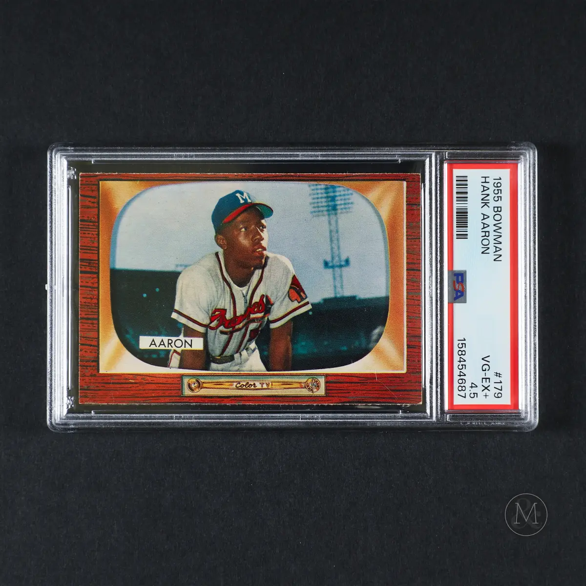 1955 Bowman #179 Hank Aaron (PSA 4.5 VG-EX+)