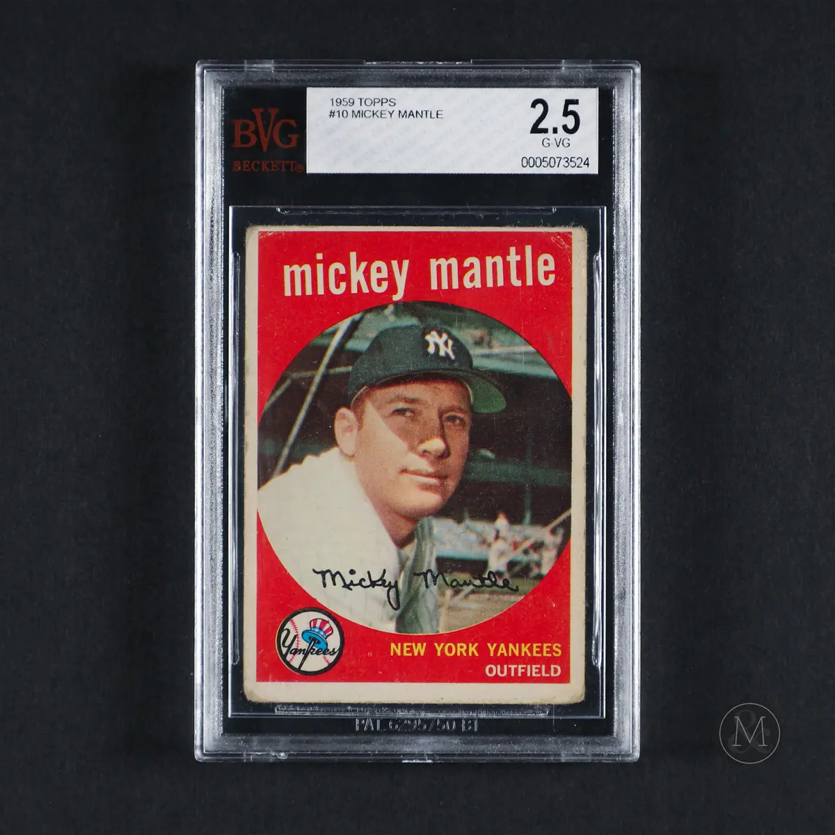 1959 Topps Mickey Mantle (BVG 2.5 GD+)