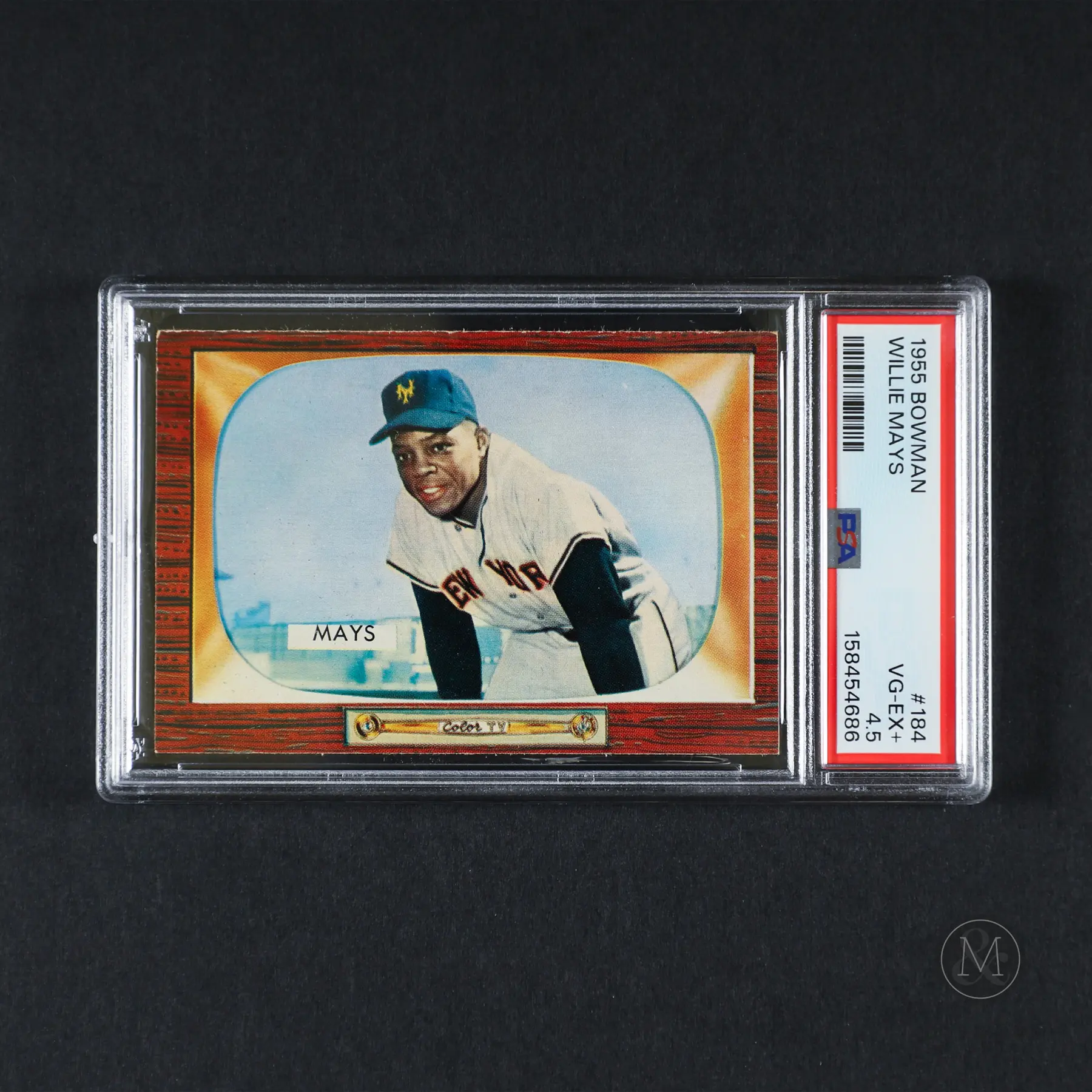 1955 Bowman #184 WIllie Mays (PSA 4.5 VG-EX+)