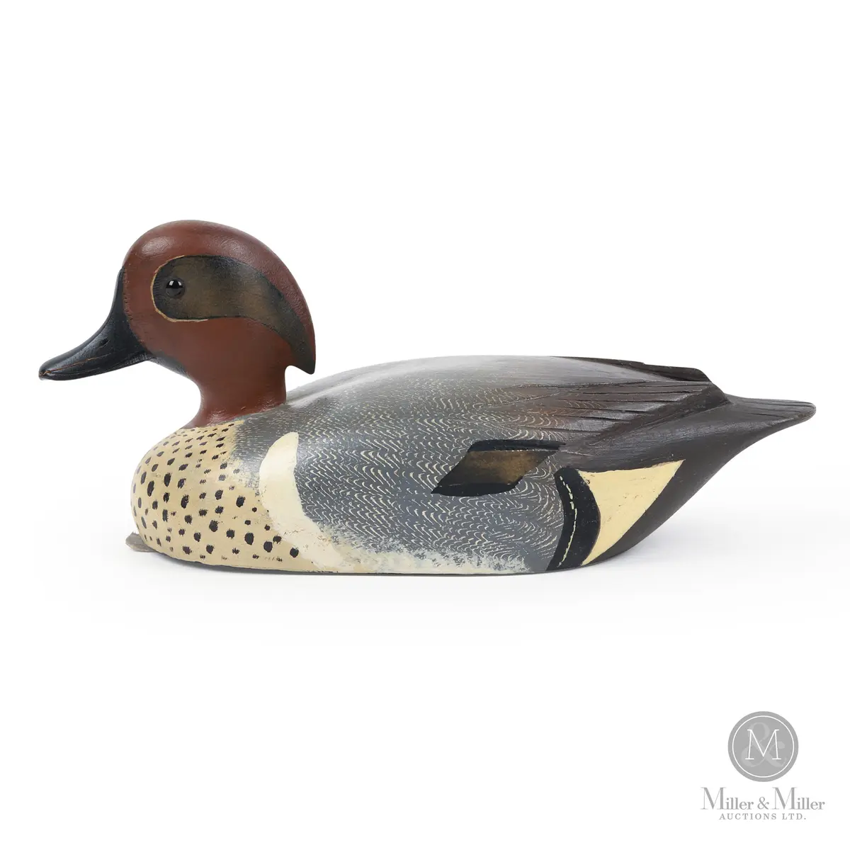 D. W. "Davey" Nichol Green-winged Teal Drake Decoy