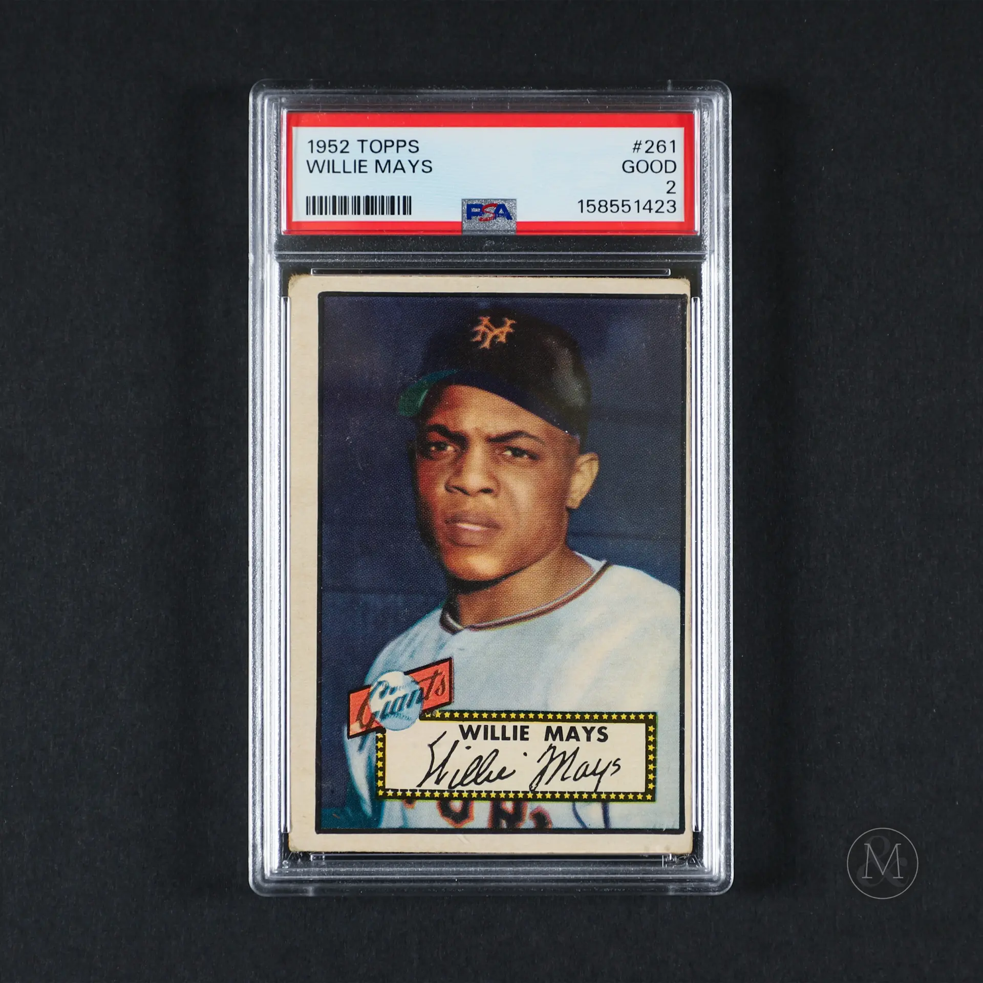*PREVIEW LOT* 1952 Topps #261 Willie Mays (PSA 2 G)