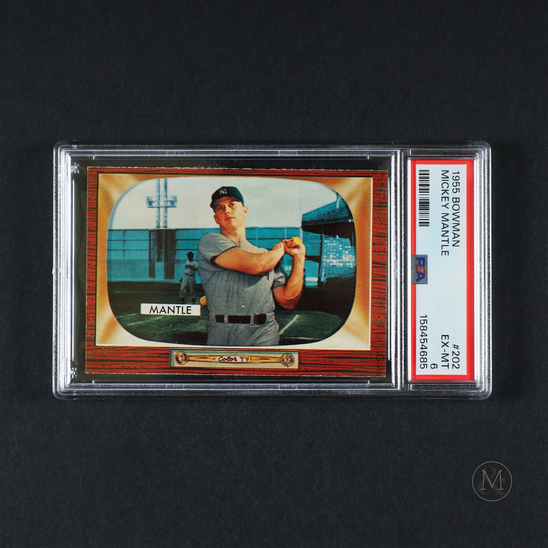 1955 Bowman #202 Mickey Mantle (PSA 6 EX-MT)