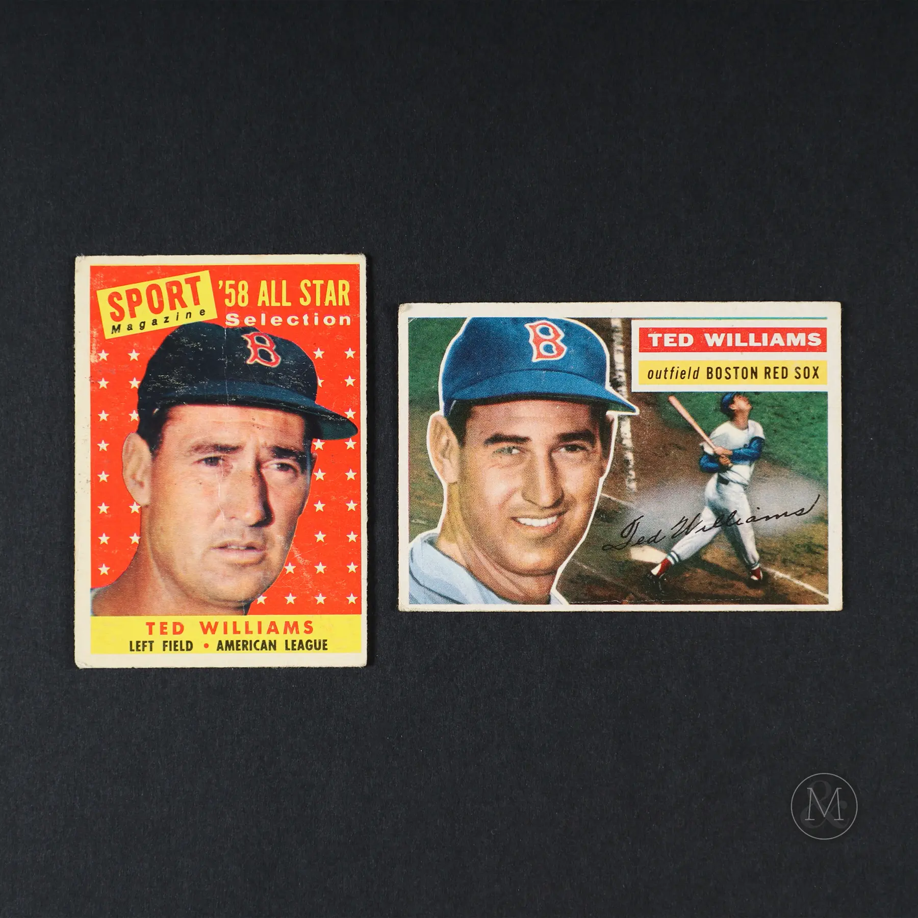 1956 and 1958 All Star Topps Ted Williams (2)