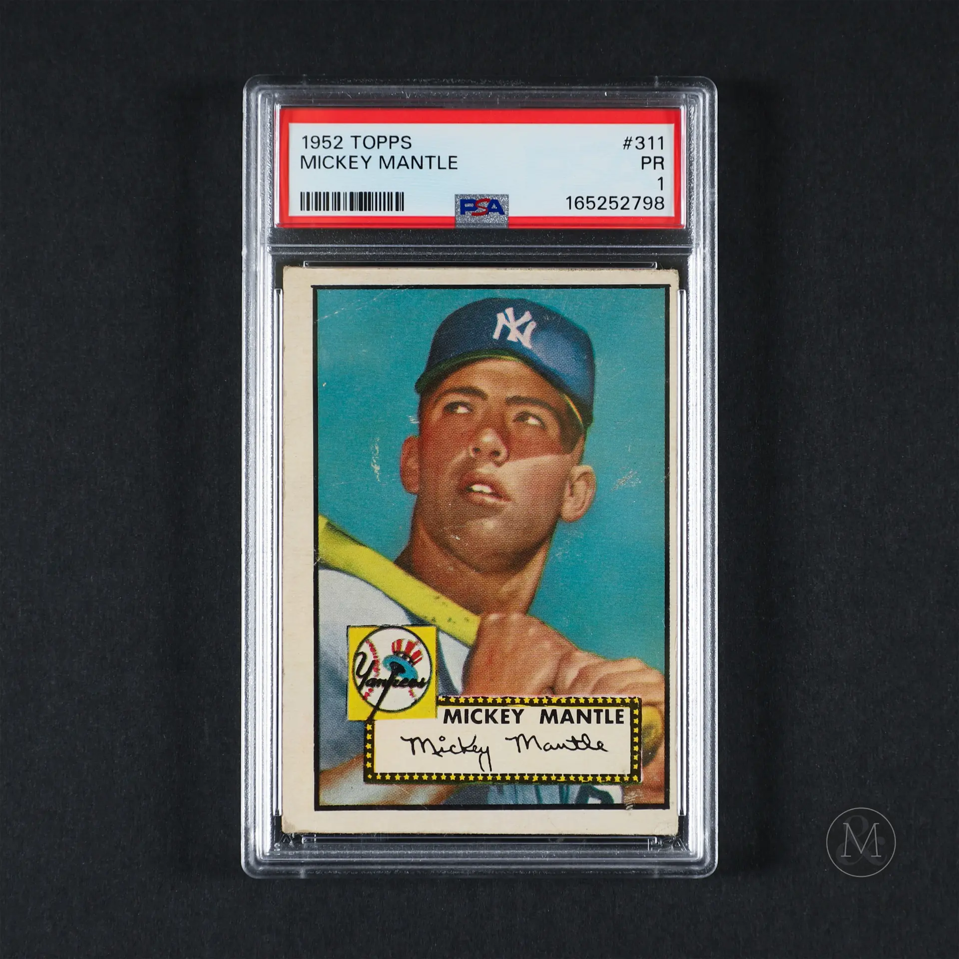 *PREVIEW LOT* 1952 Topps #311 Mickey Mantle (PSA 1 PR)