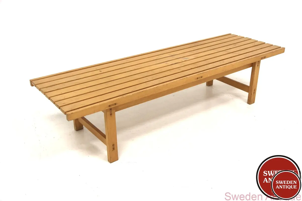 Bench Year: 1960s Origin: Swe. Material: Beech W: 150cm D: 47cm H: 35cm