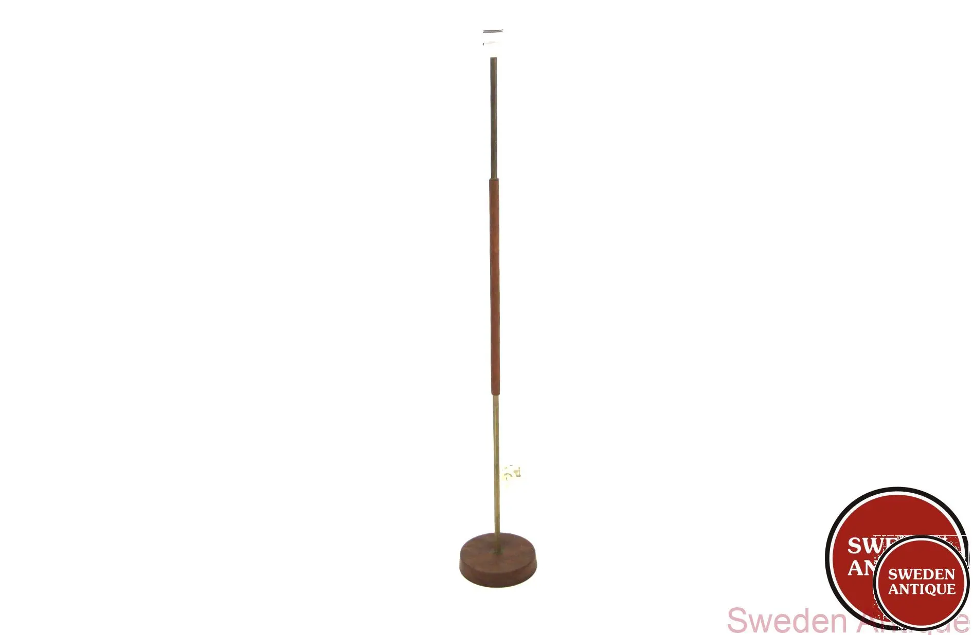 Floor lamp 1950s Swe. Teak Metal