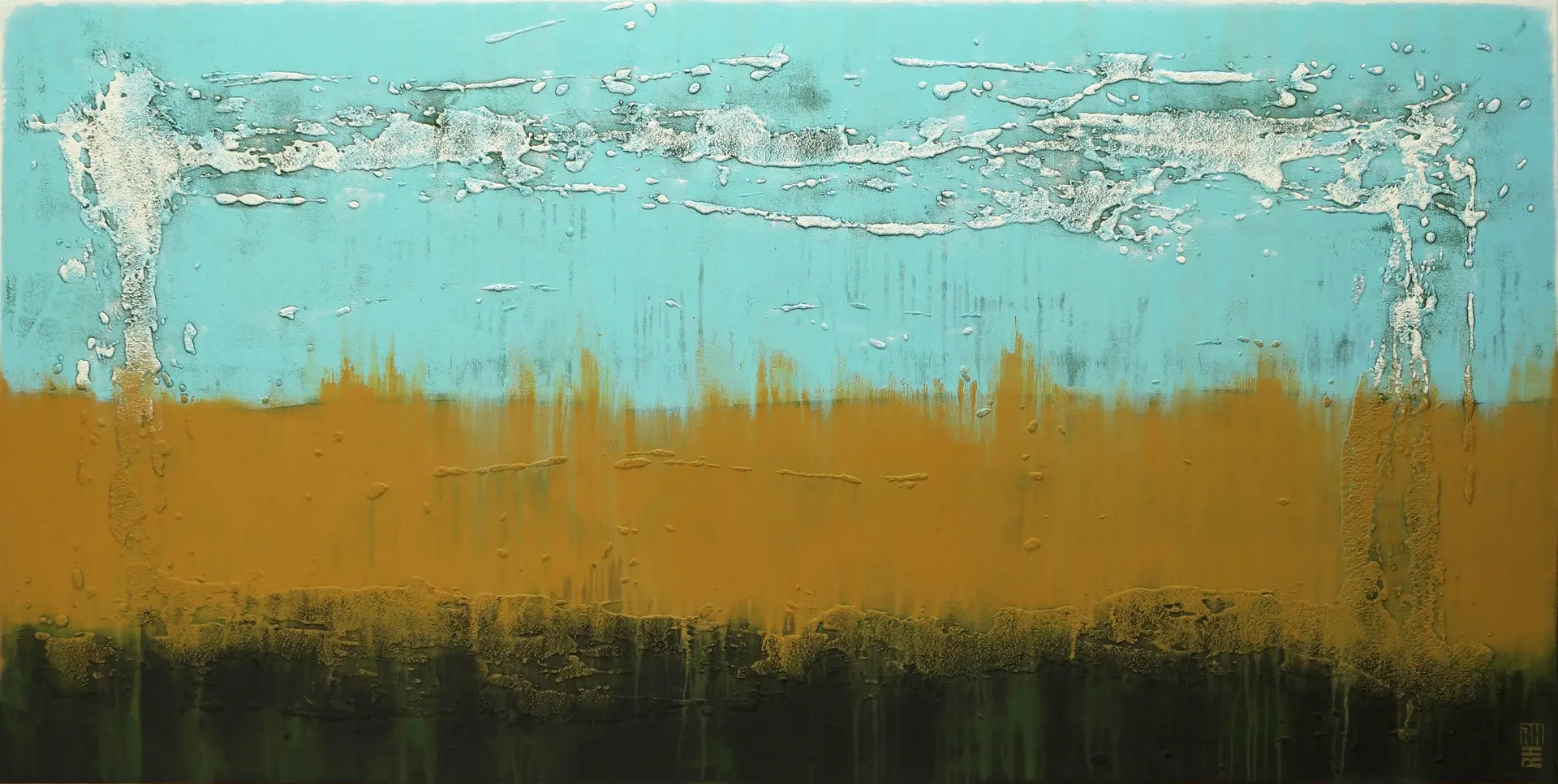 Landscape in Turquoise - Ronald Hunter