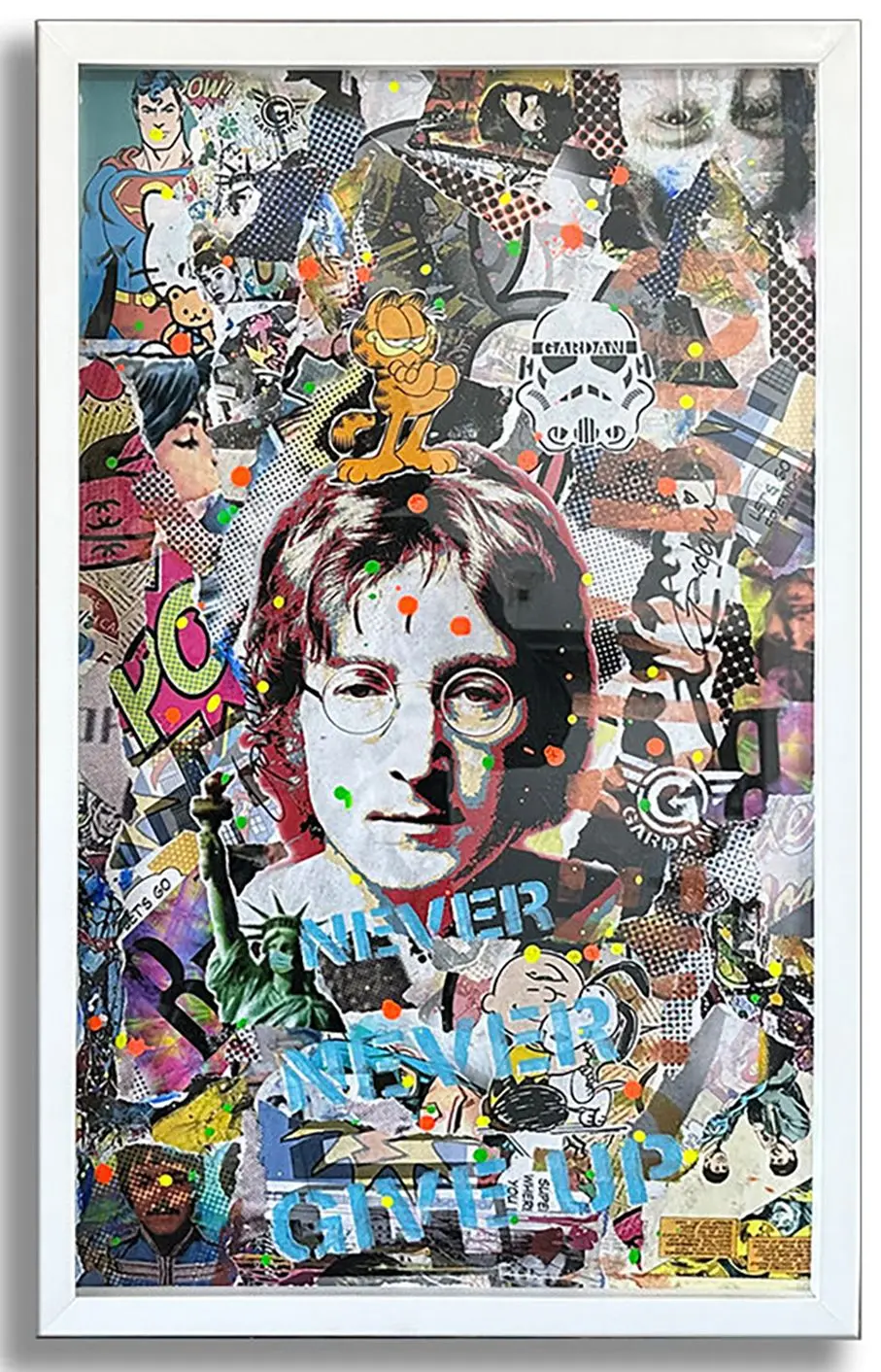 John Lennon Ocean – Original Painting on Paper - Gardani Art