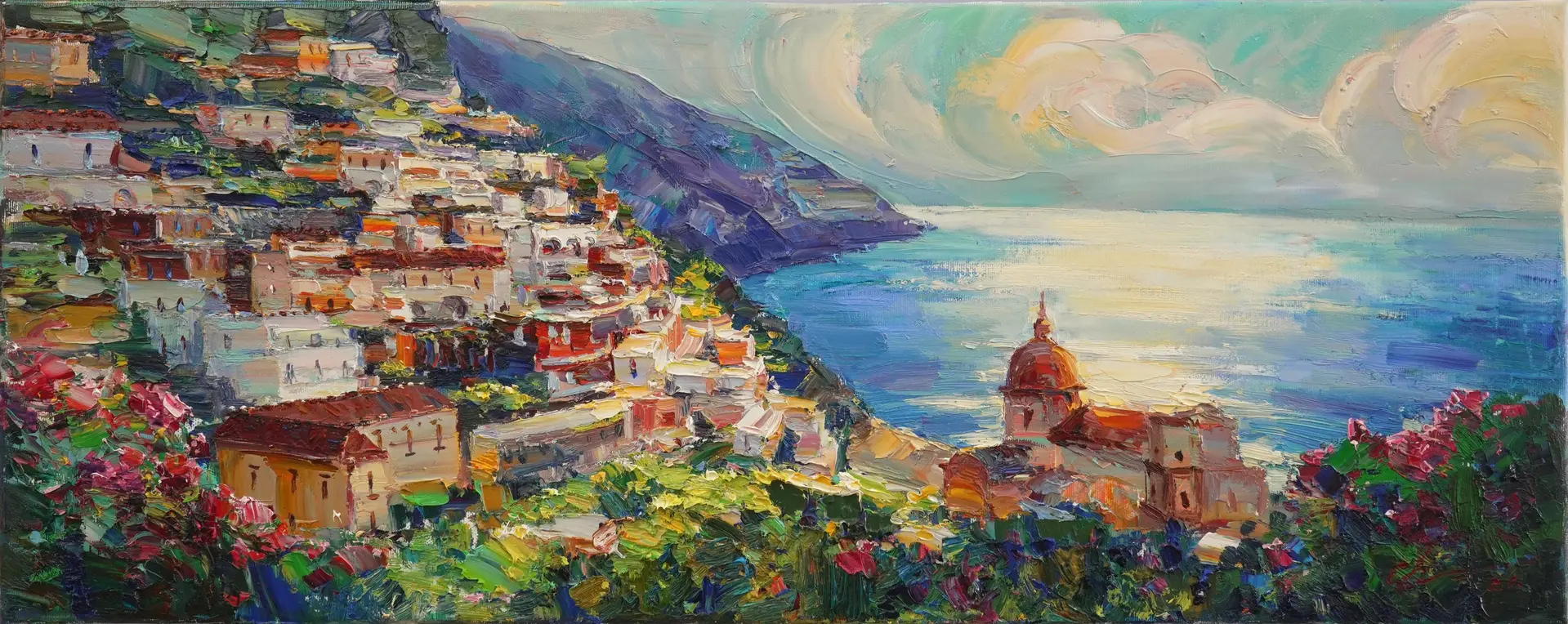Positano in Morning Light - Sergei Chernyakovsky