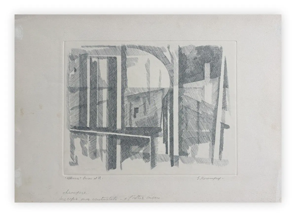GIOVANNI KOROMPAY (1904-1988) - Officina