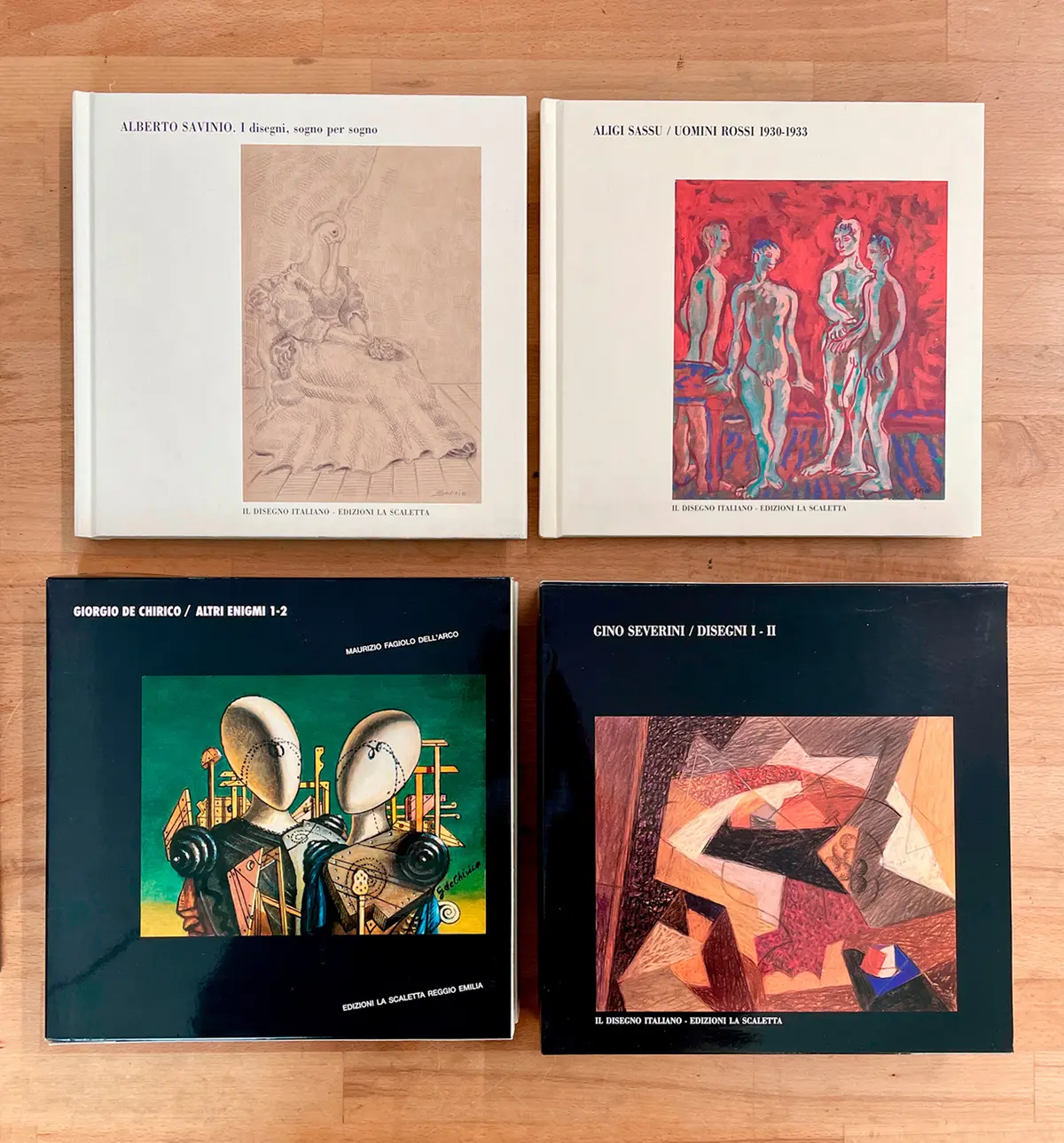 GINO SEVERINI, ALBERTO SAVINIO, GIORGIO DE CHIRICO E ALIGI SASSU -