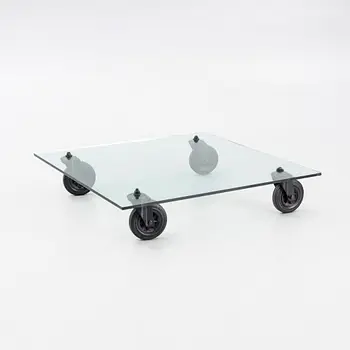 Gae Aulenti, Coffee table, “Tavolo con Ruote”, Fontana Arte, Italy