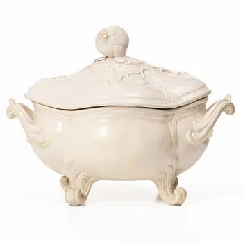 A Rococo tureen with cover, probably Marieberg, 18th Century.