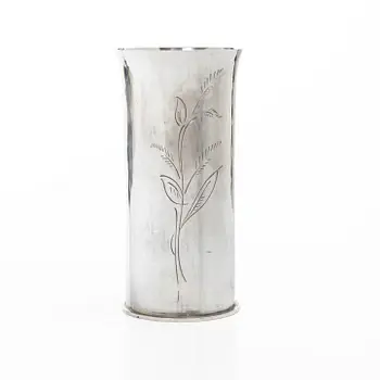 Gunnar Cyrén, Vase, sterling silver, Gävle, 1982.