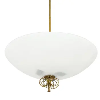 Paavo Tynell, a mid-20th century ceiling light for Taito, Finland.