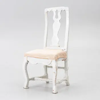 A late Baroque chair, 18th century.