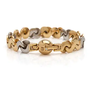 18k gold bracelet with a diamond, Per Borup Design, Denmark.