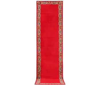 A Royal Keshan runner, c. 400 x 100 cm.