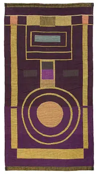 Dora Jung, a tapestry, signed, circa 214 x 114 cm.
