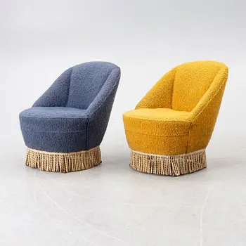Armchairs, a pair, Casa E Giardino, Italy, second half of the 20th century.