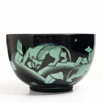 Ilse Claesson, a creamware punch bowl, Rörstrand.